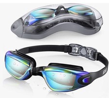 Adult Swim Goggles HD Clear Vision Anti-Fog 100 UV Protection Swimming Glasses