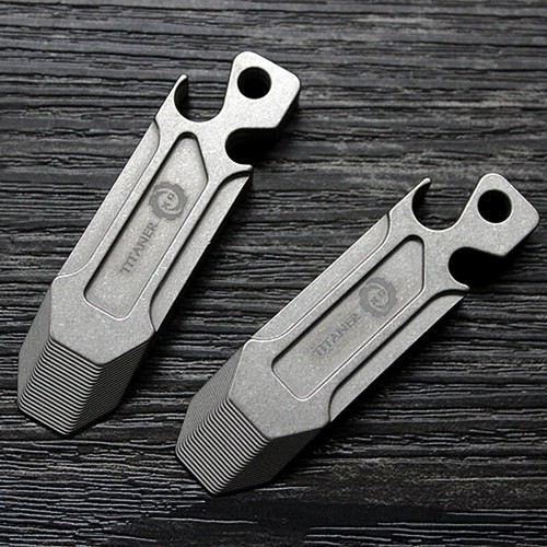 Titanium Alloy Pocket Crowbar Crowbar EDC Camping Multi Tools Opener - Picture 1 of 8