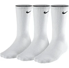 ORIGINAL NEW NIKE Unisex Performance Cushion Crew Training Socks Long (3 Pairs)