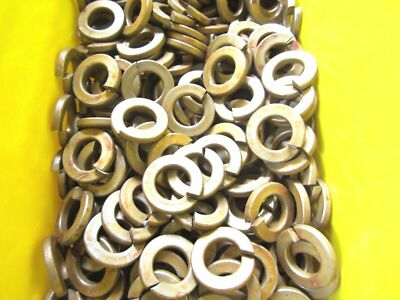 #ad #ad 7 16 Split Lock Washers Grade 8 Yellow Zinc 100 Pieces $8.82