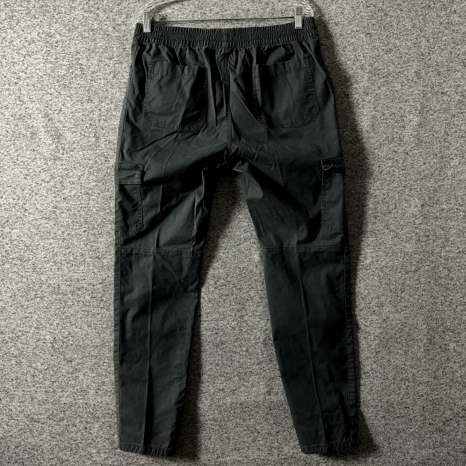 Pantalones de chándal Prana para mujer talla grande gris algodón orgánico madera cresta cargo Foto 2 de 4