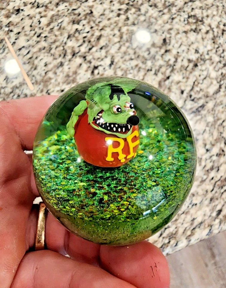 Rat Fink Custom Shift Knob Vintage Rat Fink Dice Hot Rod rat rod Mooneyes - Image 3 of 4
