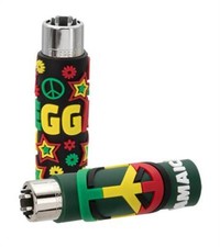 1x Clipper® Feuerzeug groß  PVC COVERS  HELLO JAMAICA Lighter Hülle Reggae rasta