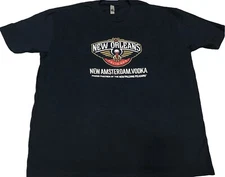 New Orleans Pelicans New Amsterdam Vodka Mens T Shirt Navy Blue Large