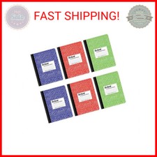 Oxford Composition Notebook 6 Pack, School Supplies, Notebooks for School, Wide