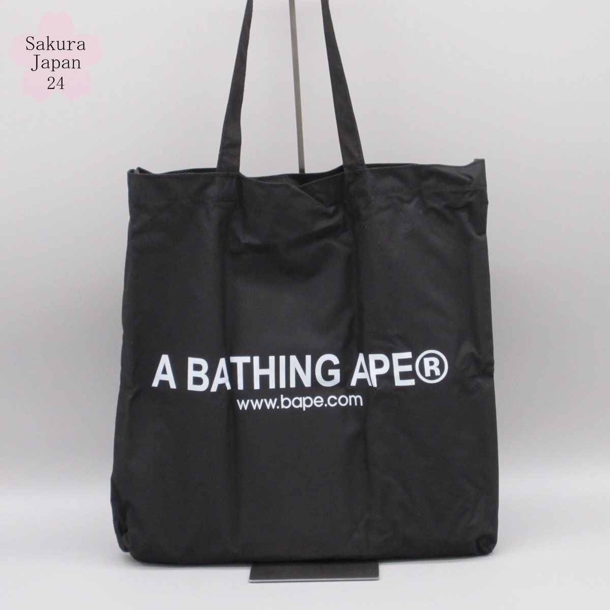BAPE Tote Bag Black APE HEAD Print smart April 2015 Japanese