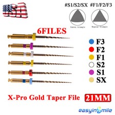 6pcs/pack Dental Endo X-Pro Gold Taper NITI Endo Rotary Files Endodontic Files