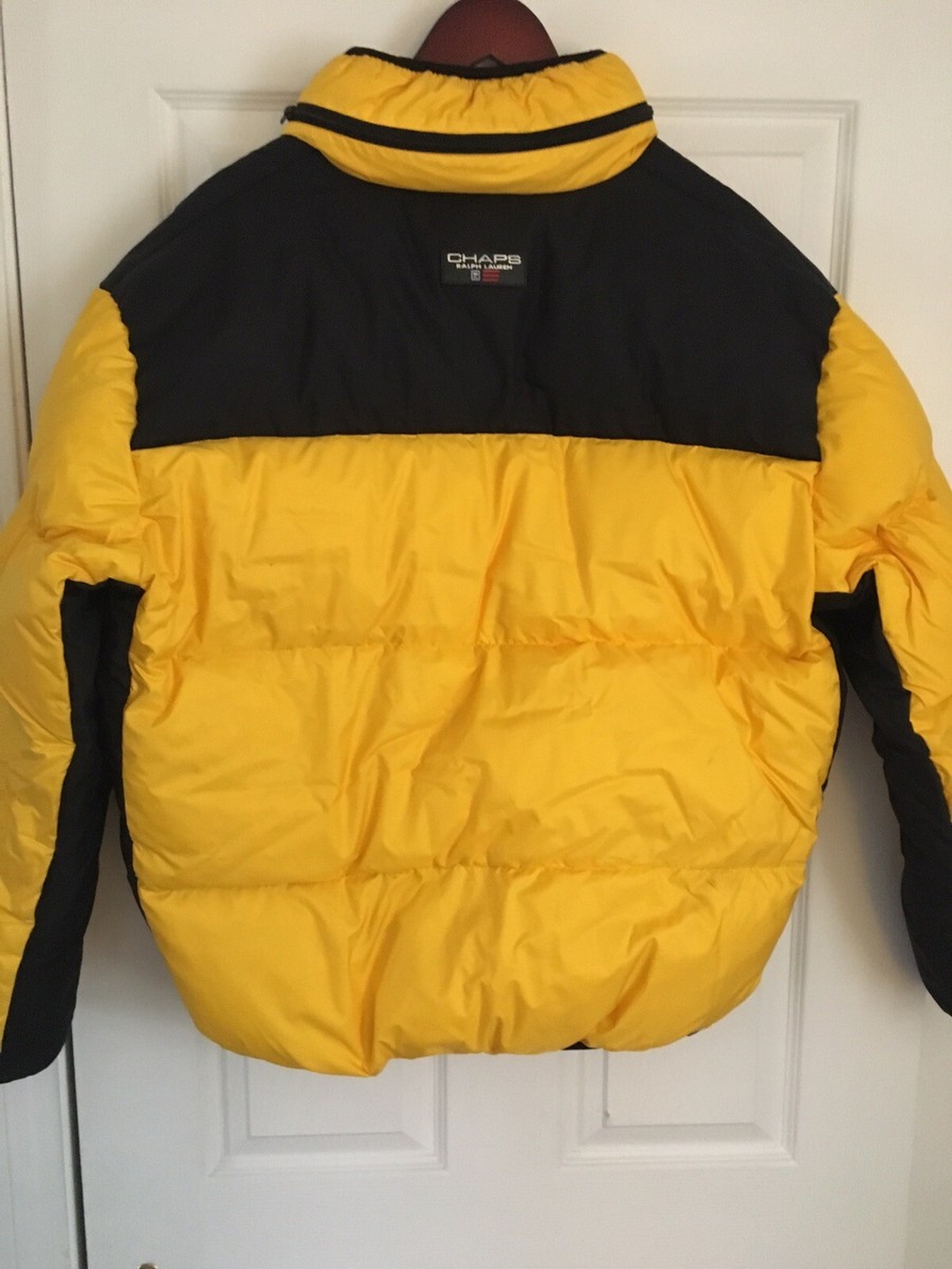 Chaps Ralph Lauren Yellow Coat Jacket M Vintage | eBay