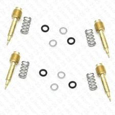 FOR YAMAHA XV1100 Virago VMX12 V-max XVZ13D Carb Fuel Air Mixture Screw Set of 4