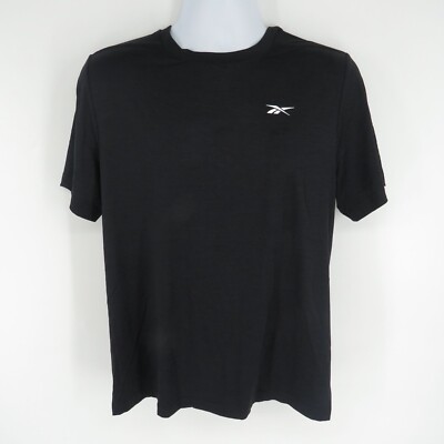 Reebok Men's Speedwick Tech Style Active Black T-Shirt Large NWT