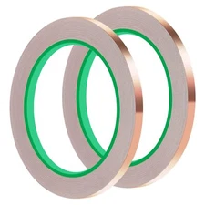2PCS Copper Tape with Dual Side Conductive Adhesive, Copper Foil Tape, Copper Fo