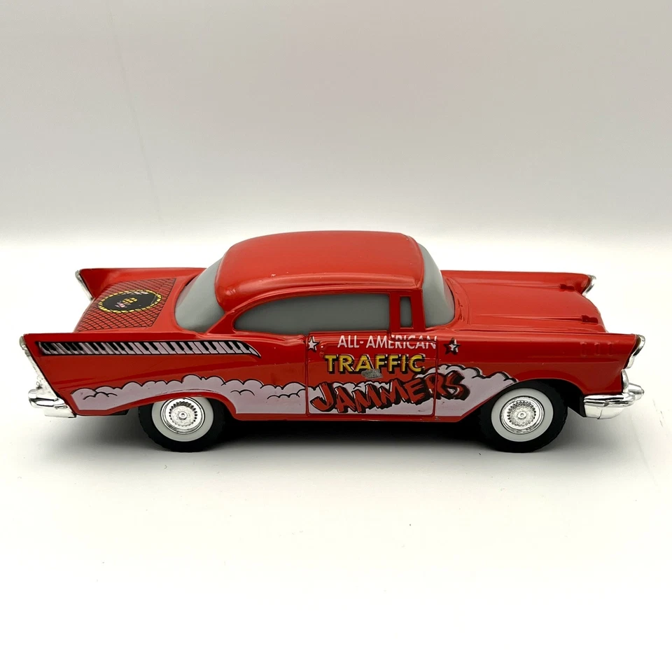 Vintage Diecast Majorette 57 Chevy Red Bel Air All American Traffic Jammers - Image 2 of 4