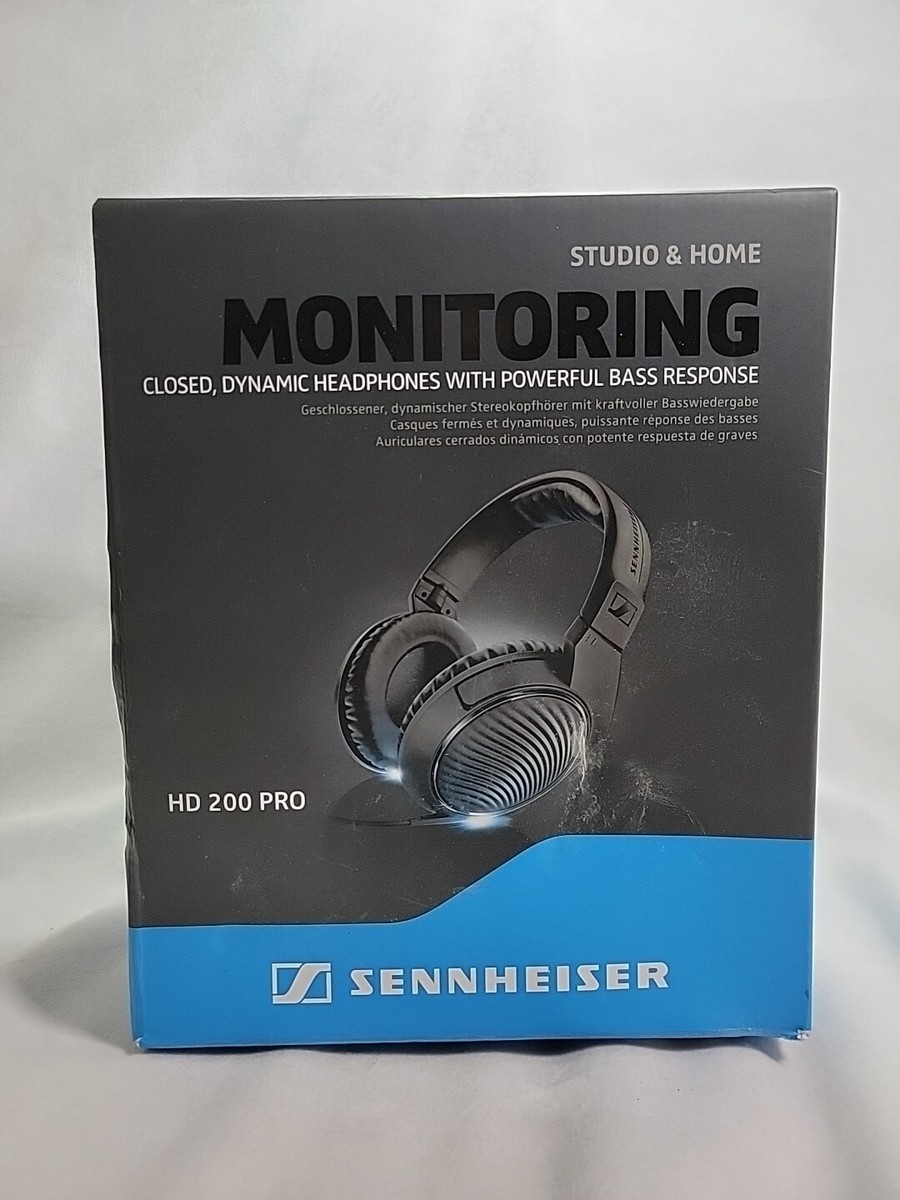 Sennheiser HD200 Pro Black Headphones HD 200 PRO Over Ear Monitor