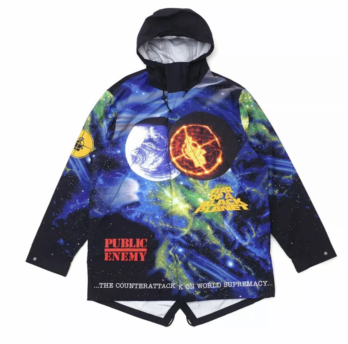 Supreme UNDERCOVER Public Enemy Taped Seam Parka Size Small