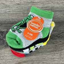 Wonder Nation 0-6 Month Baby Ankle Socks 6 Pair