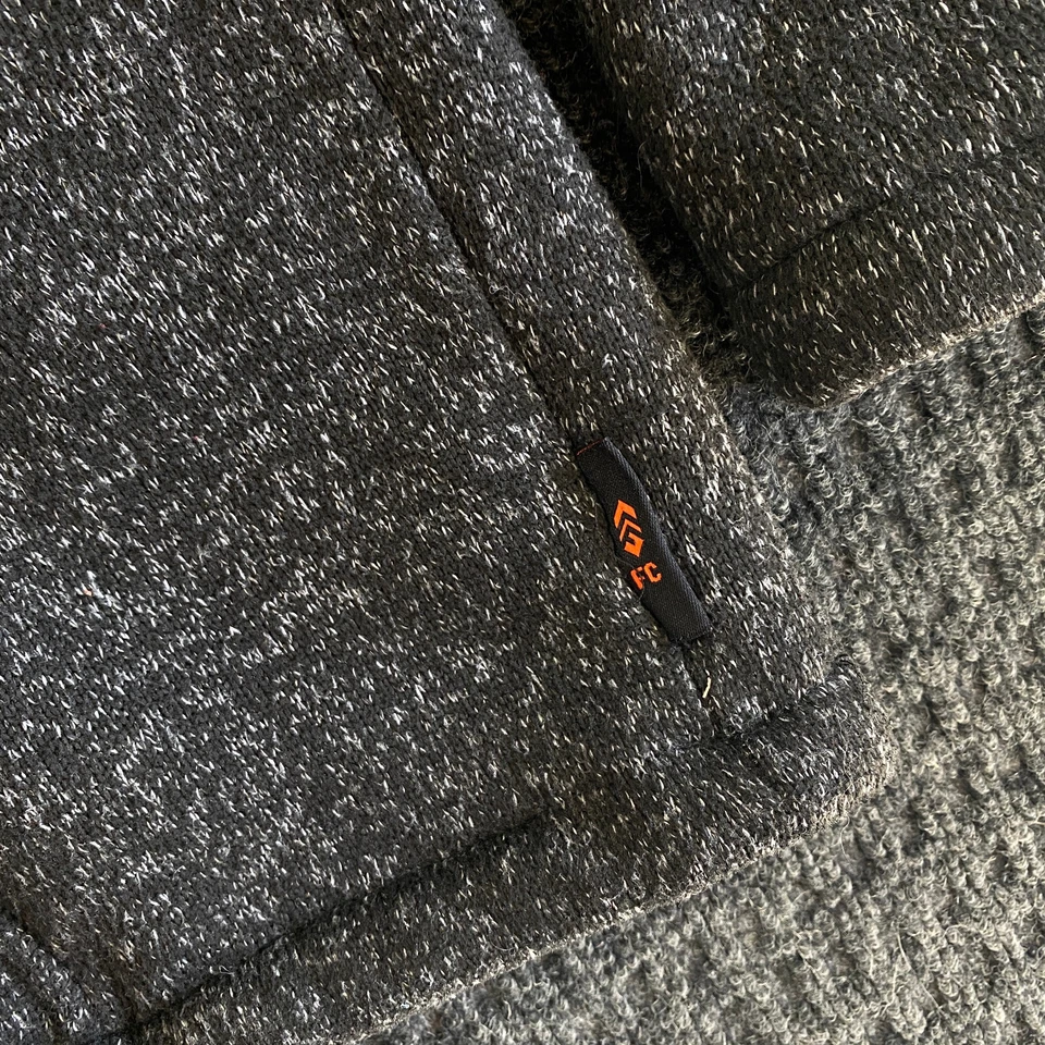 Suéter Chaqueta con Capucha Para Hombre Free Country Osprey Gruesa Forrada de Vellón Gris Oscuro XXL Foto 4 de 4