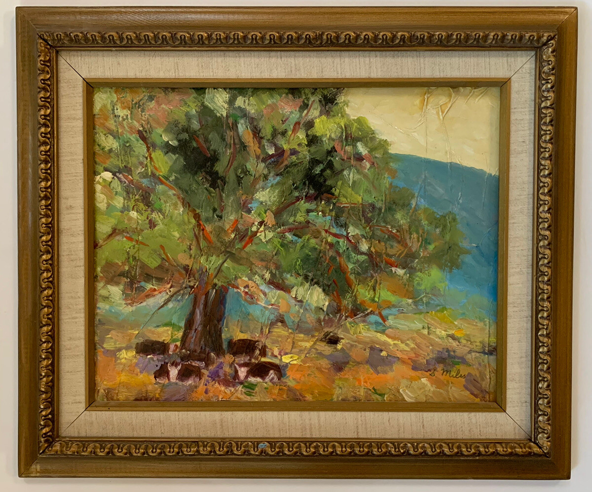Shigeko Yamamuro Miles Landscape Oil Painting “Countryside” Japan