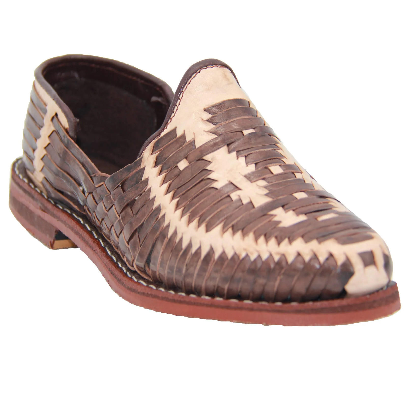The Western Shops Men's Leather Authentic Mexican Huarache Sandal Closed Toe