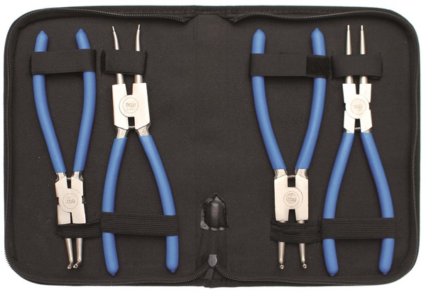 4 X Sprengringzange Seegeringzange 225 Mm Aussen + Innen Seegeringe Satz-image