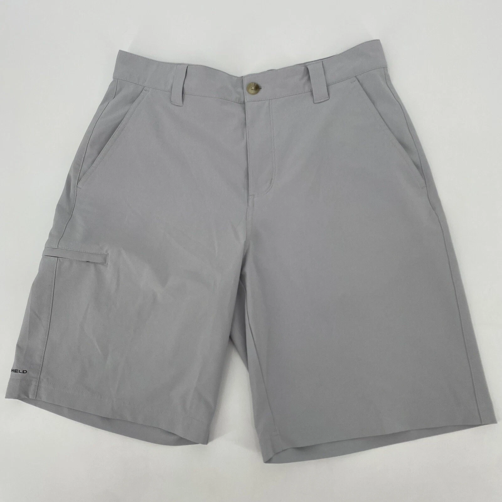 Columbia PFG Shorts Mens 32 Stretch Performance Fishing Cargo Omni-Shield Chinos