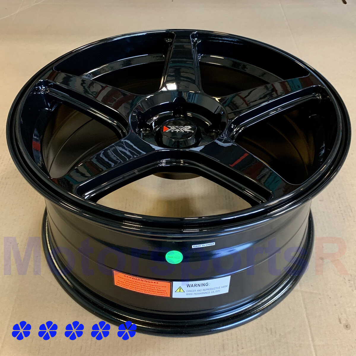 XXR 575 Wheels 18 x 8.5 +35 Gloss Black Rims 5x114.3 15 20 Honda