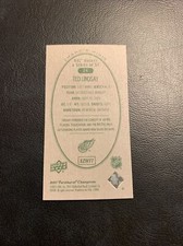 Bvv 2011/12 upper deck Parkhurst champions mini green back￼ #24 ted Lindsay￼