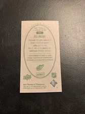 Bvv 2011/12 upper deck Parkhurst champions mini green back￼ #24 ted Lindsay￼