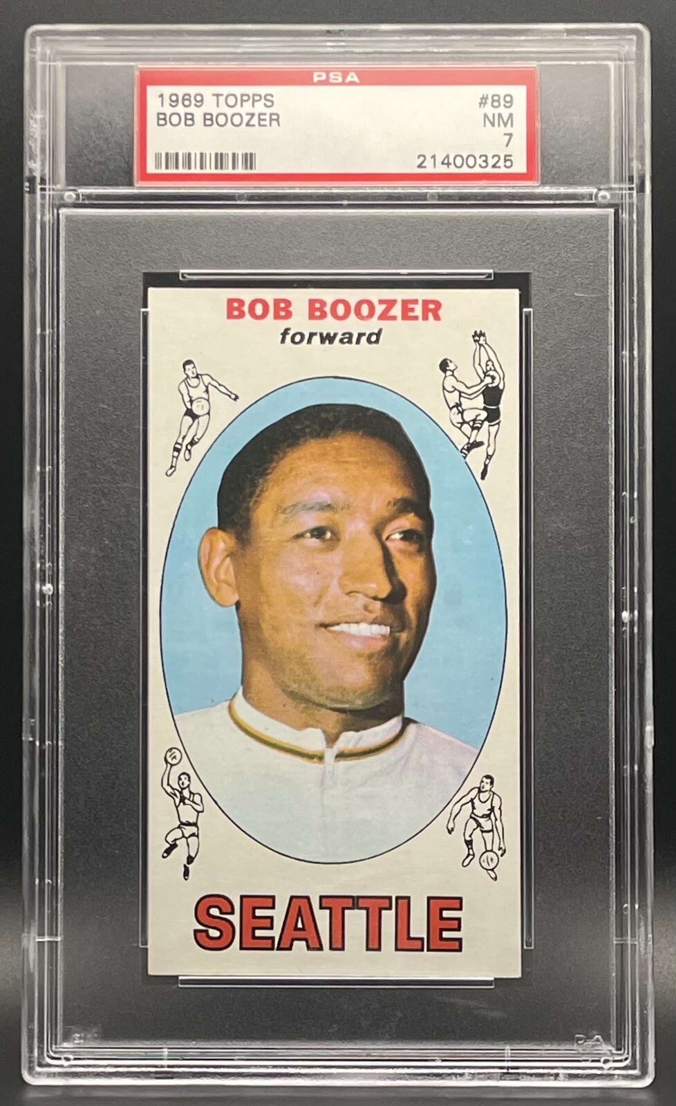 1969 Topps Basketball #89 Bob Boozer PSA 7 NM
