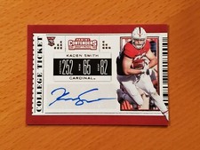 2019 Contenders Draft #155 Kaden Smith Stanford 49ers Rookie TE Auto  E