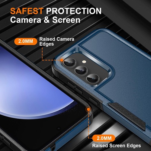 For Samsung Galaxy S24 FE Case Shockproof Heavy Duty Phone Cover +Tempered Glass - Picture 27 of 64