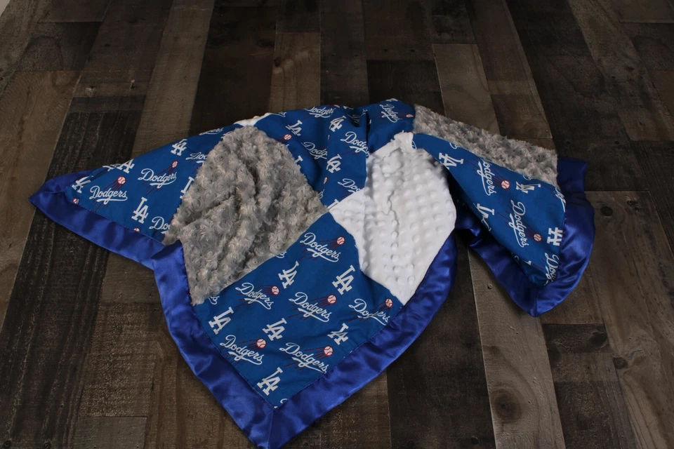 Cobertor de recepção Dodgers. Cobertor para quarto de bebê. Cobertor Dodgers. - Imagem 4 de 4