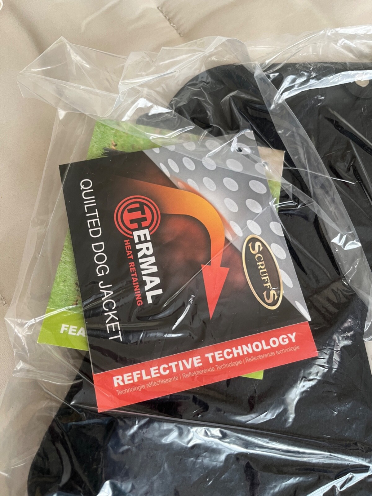 New Quality Scruffs® Thermal SelfHeating Chocolate quilted dog jacket