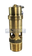 150 PSI BRASS SAFETY RELIEF POP OFF PRESSURE VALVE, COMPRESSOR, TANK, 3/4" NPT