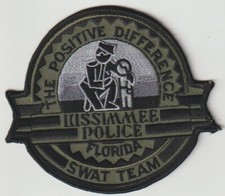 Kissimmee FL SWAT Team obsolete patch shipped from Australia