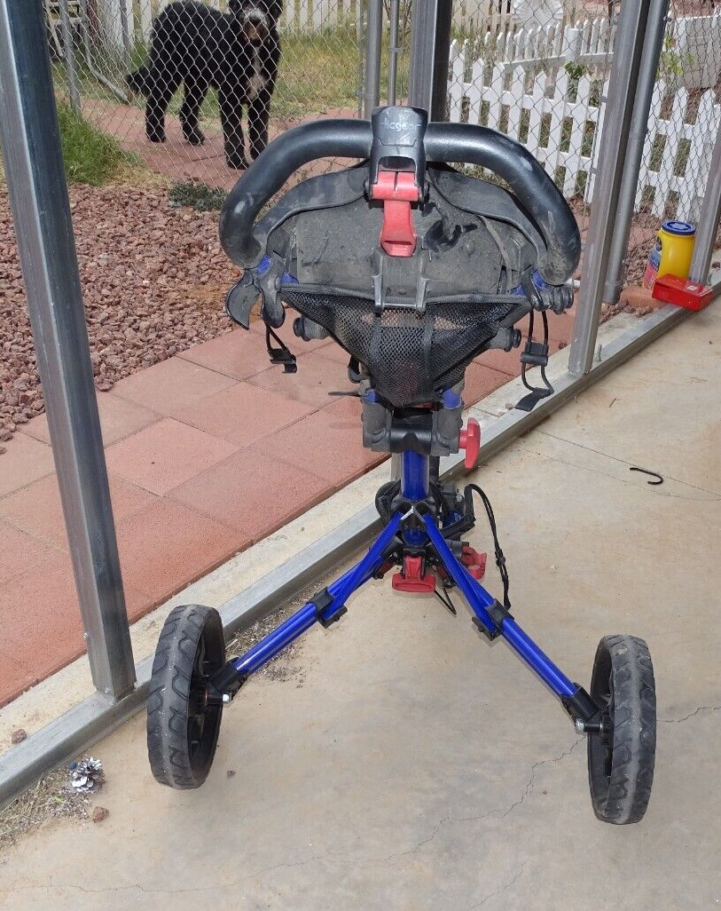 CLICGEAR Model 3.0 Golf Bag Folding Push Cart Cart 3 Wheel Pull Clic