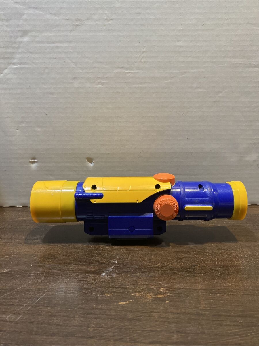 Nerf Longshot CS-6 Tactical Sniper Scope Longstrike Blue w/ Yellow & Orange