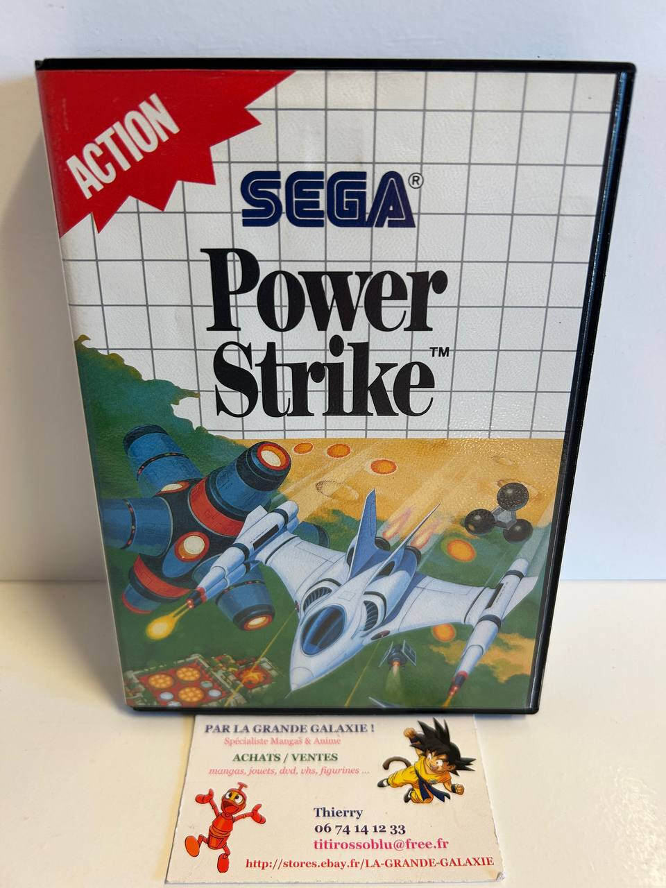 Jeu Vidéo Retro Power Strike Sega Master System CIB Action 5109 1988 TBE Rare !