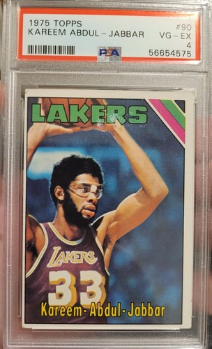 1975 Topps Kareem Abdul - Jabbar #90 Lakers PSA 4 
