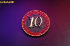 US STOCK CSGO 10 Year Veteran Coin Badge Metal Counter Strike Global Offensive