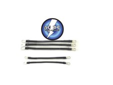 4 Awg HD Golf Cart Battery Cable 5 pc Black Yamaha G19 96-02 4G Set U.S.A MADE