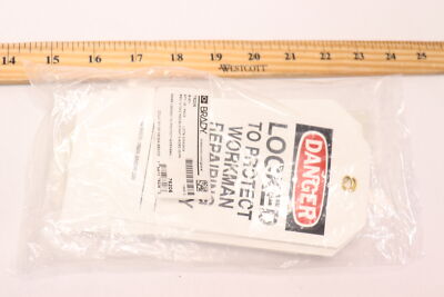 (25-Pk) Brady 2-Sided Accident Prevention Tag Economy Polyester 3'' W x 5.75'' H