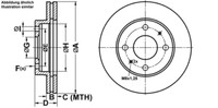 Ate Bremsscheiben Ø256MM + BremsbelÄGe Vorne FÜR Mitsubishi Galant Vi Space