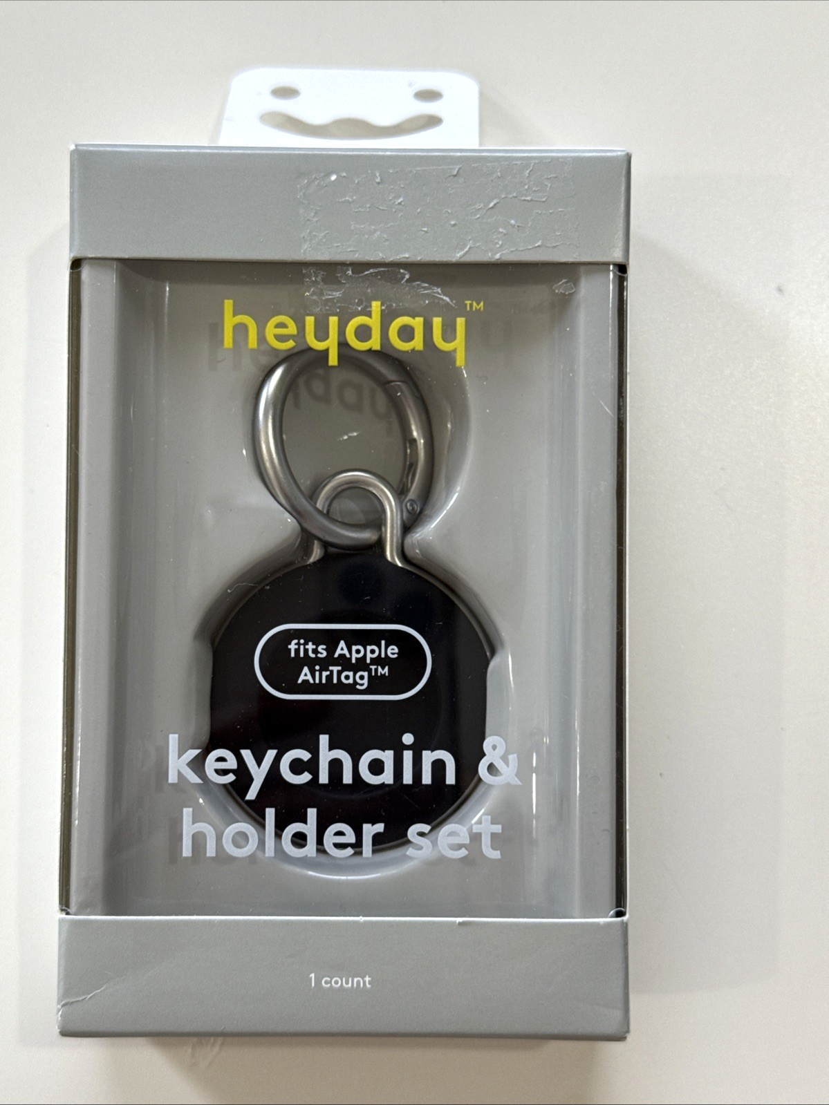 Heyday Apple AirTag 4pk Silicone Keychain Black