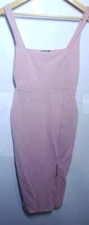 Nasty Gal Collection Dress size 4 Body con with side slit pink made in UK