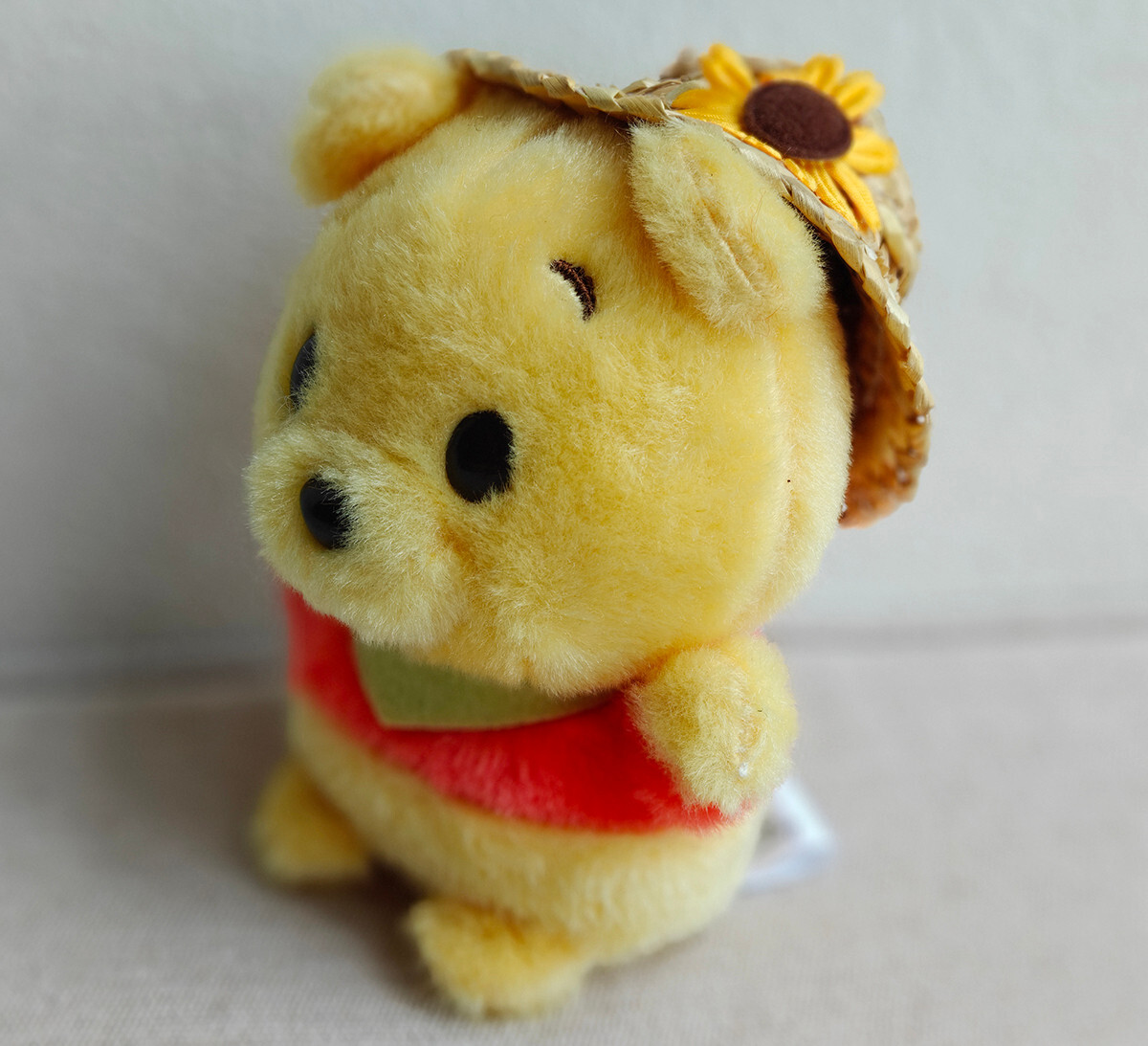 Japan Disney Store Winnie the Pooh Plush toy Urupocha-chan Straw