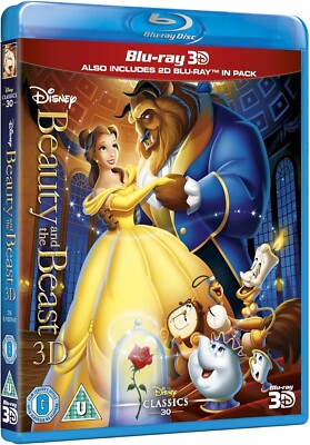 Beauty and the Beast (1991) 3D + 2D Blu-Ray BRAND NEW