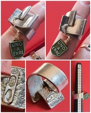 Anello💍ARGENTO 800  massiccio UNO A ERRE no. 11,5 it VINTAGE uomo donna 11,5 gr