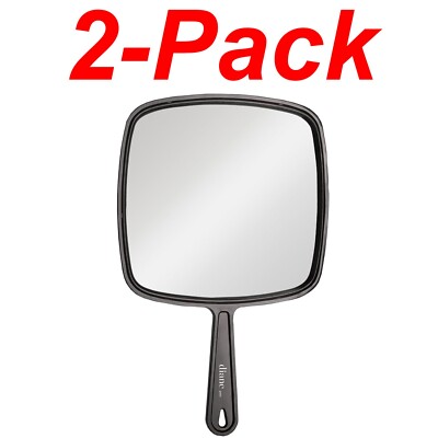 DIANE 2-Pack Large Black Square Makeup Stylist Personal Mirror Salon Dressing Rm