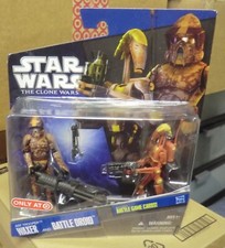 Star Wars Clone Wars ARF Trooper Waxer y Battle Droid Figuras Objetivo Exclusivo