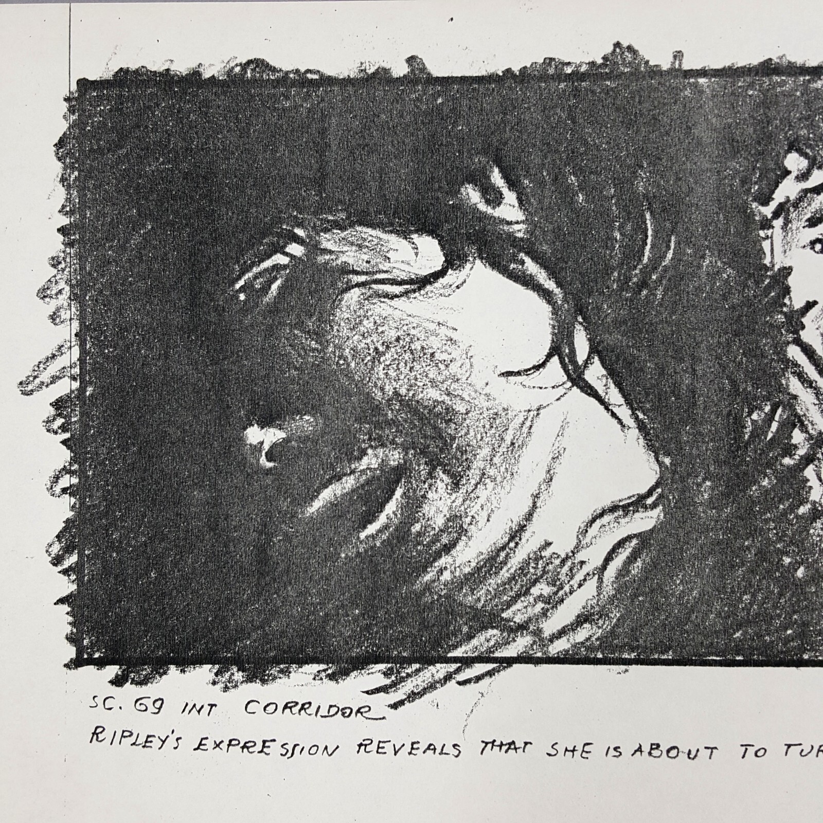 Image 4 of Aliens (1986) - Production Used Storyboard, Ripley Scared About to Flee, COA
